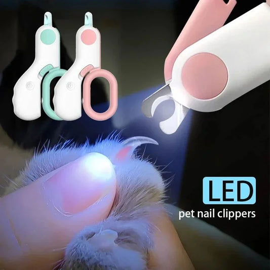 Cortaúñas Profesional para Perros y Gatos con Luz LED y Bloqueo de Seguridad