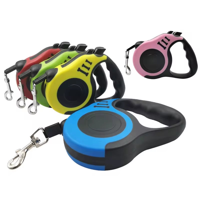 Correa Retráctil Automática para Perros – 3M / 5M