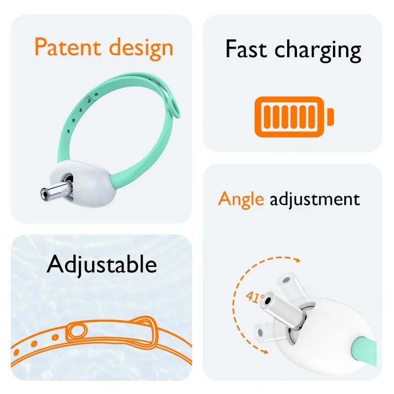 Smart Pet Laser Collar – Juguete Interactivo para Gatos y Perros Pequeños