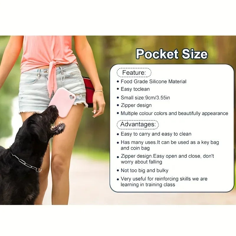Bolsa de Silicona para Snacks de Perro – Ideal para Paseos y Entrenamiento