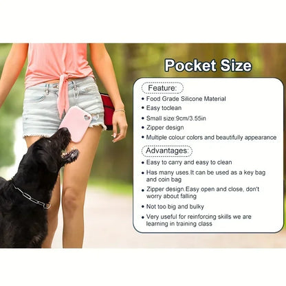 Bolsa de Silicona para Snacks de Perro – Ideal para Paseos y Entrenamiento