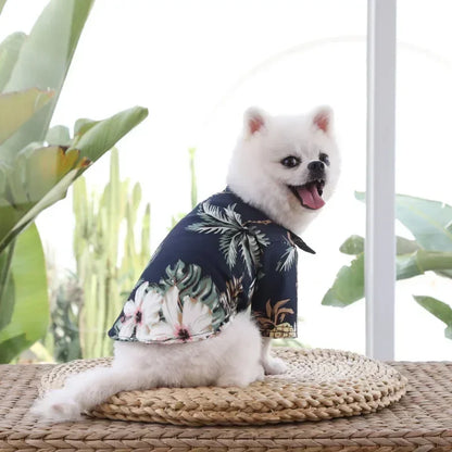 Camisa Hawaiana para Perros y Gatos – Ropa de Verano Estilo Playa para Mascotas Pequeñas y Medianas