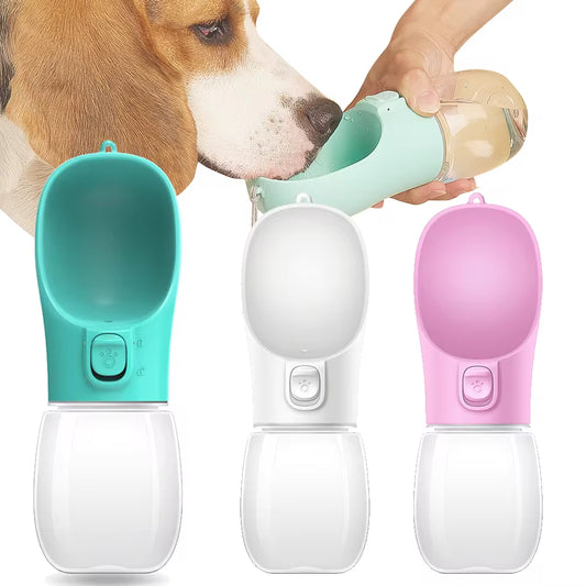 Botella de Agua Portátil para Perros – Antigoteo y Compacta | Bebedero para Mascotas al Aire Libre