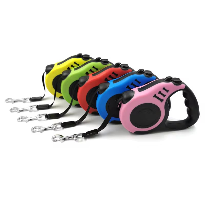 Correa Retráctil Automática para Perros – 3M / 5M