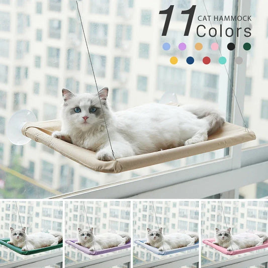 Cama de Ventana para Gatos – Hamaca con Ventosas Fuertes 20 kg