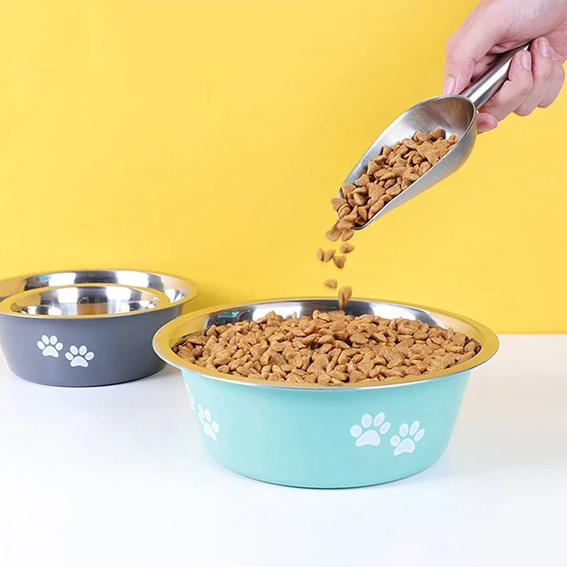 Comederos y Bebederos de Acero Inoxidable – Diseño Bonito, Funcional y Antideslizantes -  Perros y Gatos de todas las tallas