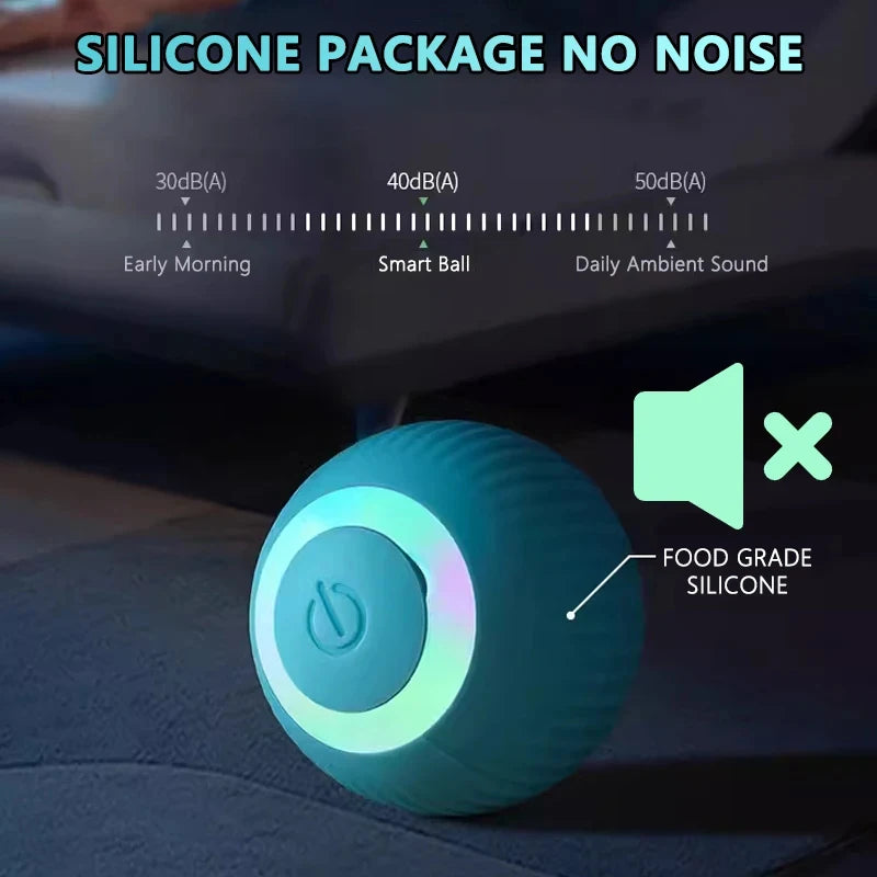 Pelota Inteligente para Gatos – Juguete Interactivo Recargable con Movimiento Automático