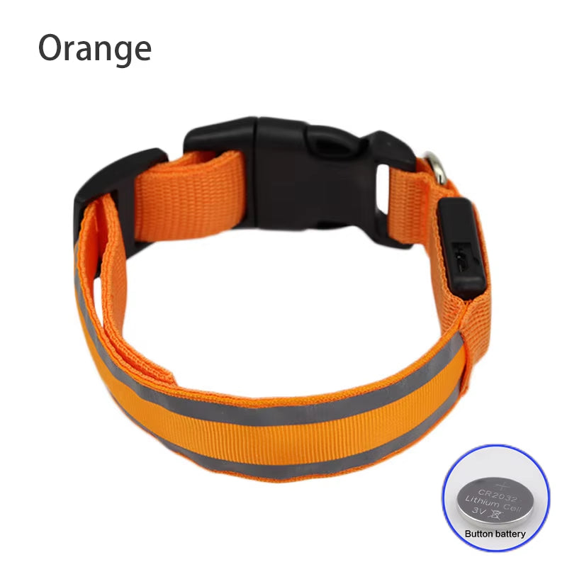 Collar LED Reflectante para Mascotas – Seguridad Nocturna Garantizada